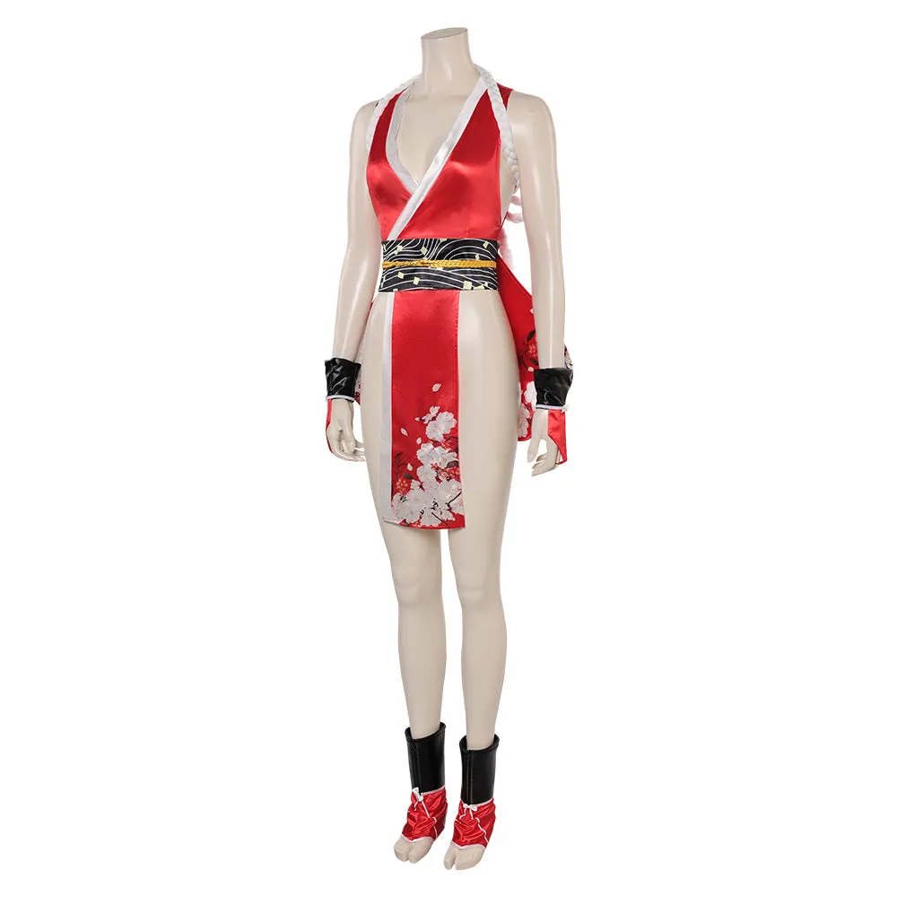 Mortal Kombat Nitara Game Character Red Mai Shiranui Cosplay Costume Outfits