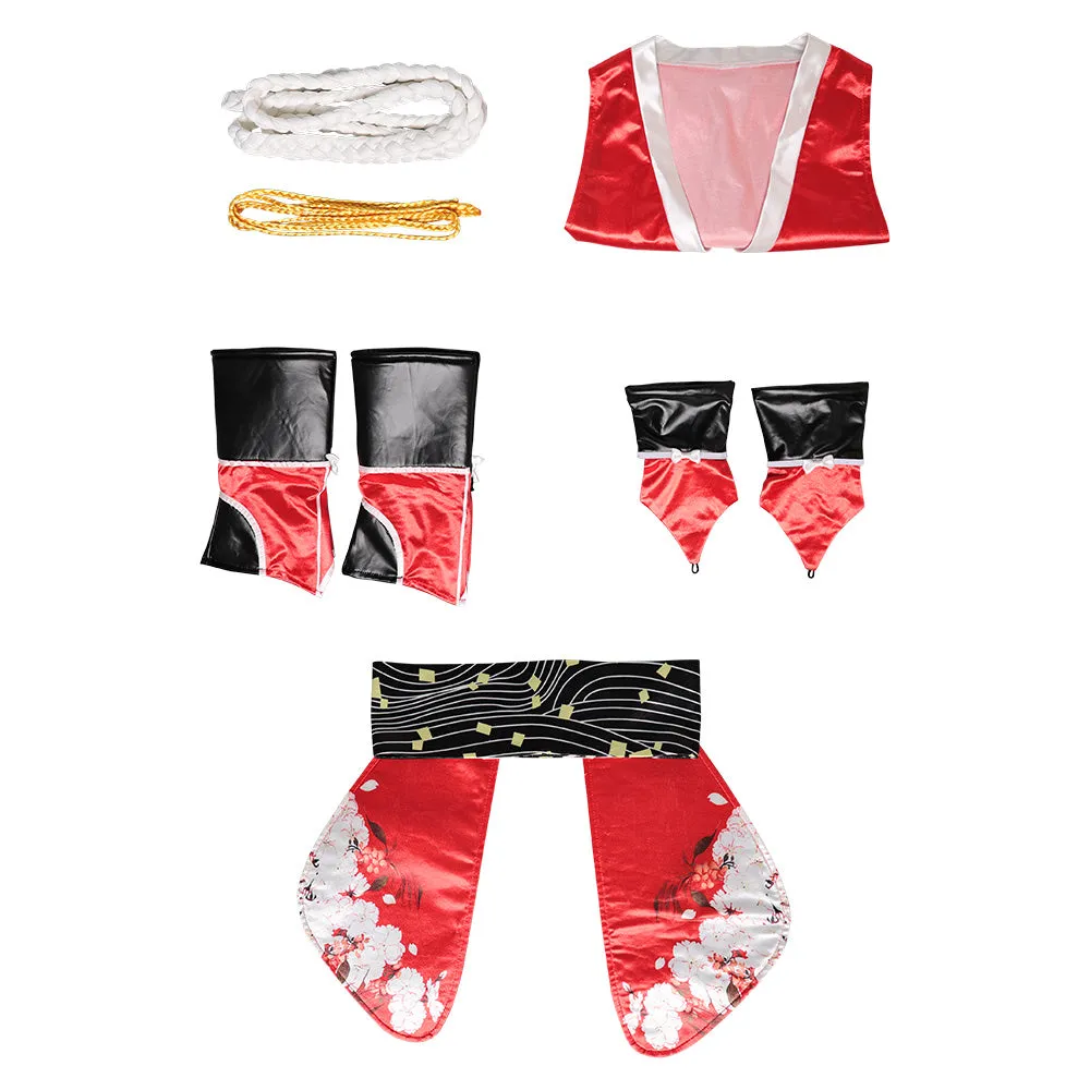 Mortal Kombat Nitara Game Character Red Mai Shiranui Cosplay Costume Outfits