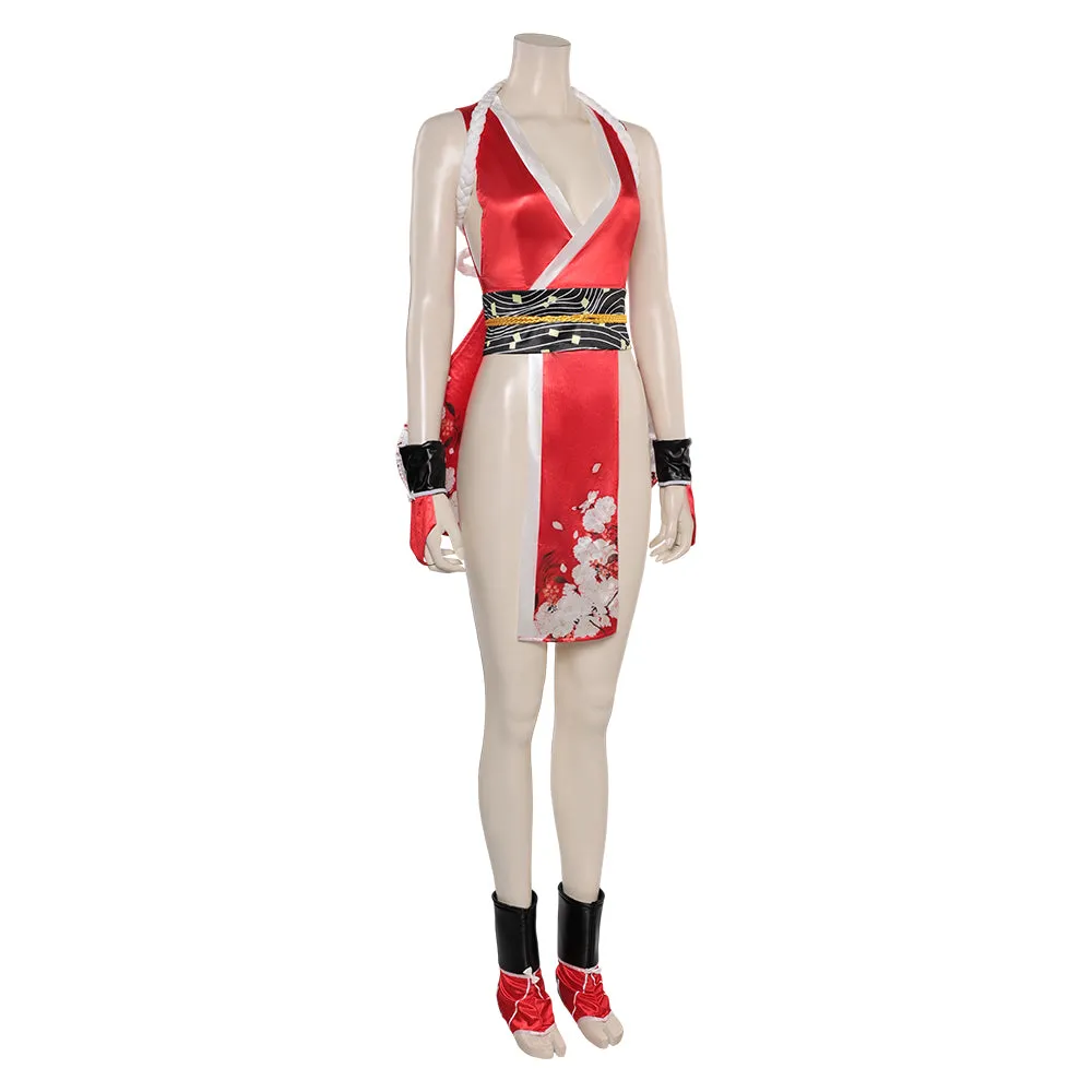 Mortal Kombat Nitara Game Character Red Mai Shiranui Cosplay Costume Outfits