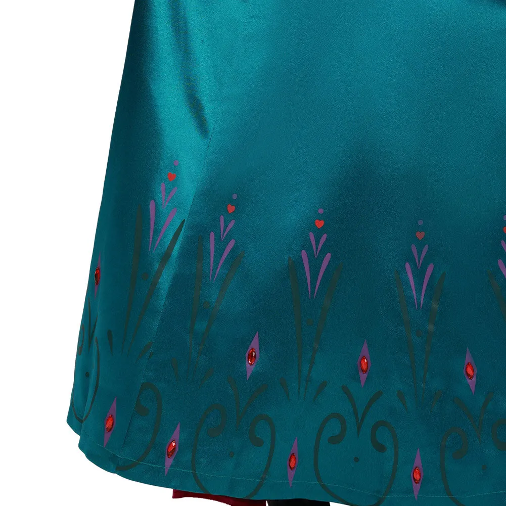 Movie Frozen Elsa Queen Costume Women Dress Outfit Cosplay Costume Halloween Carnival Costume