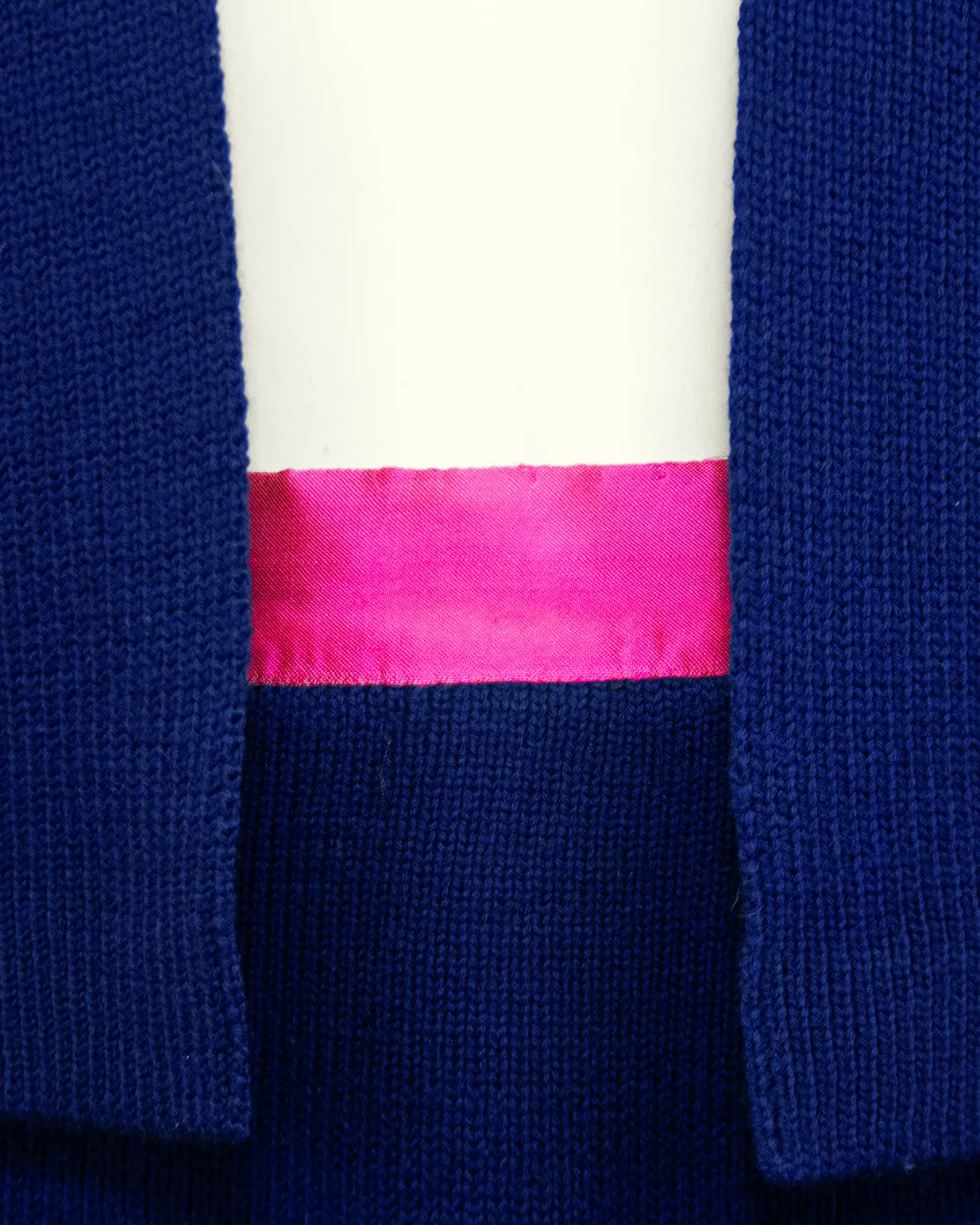 Navy Blue and Pink Knit Set