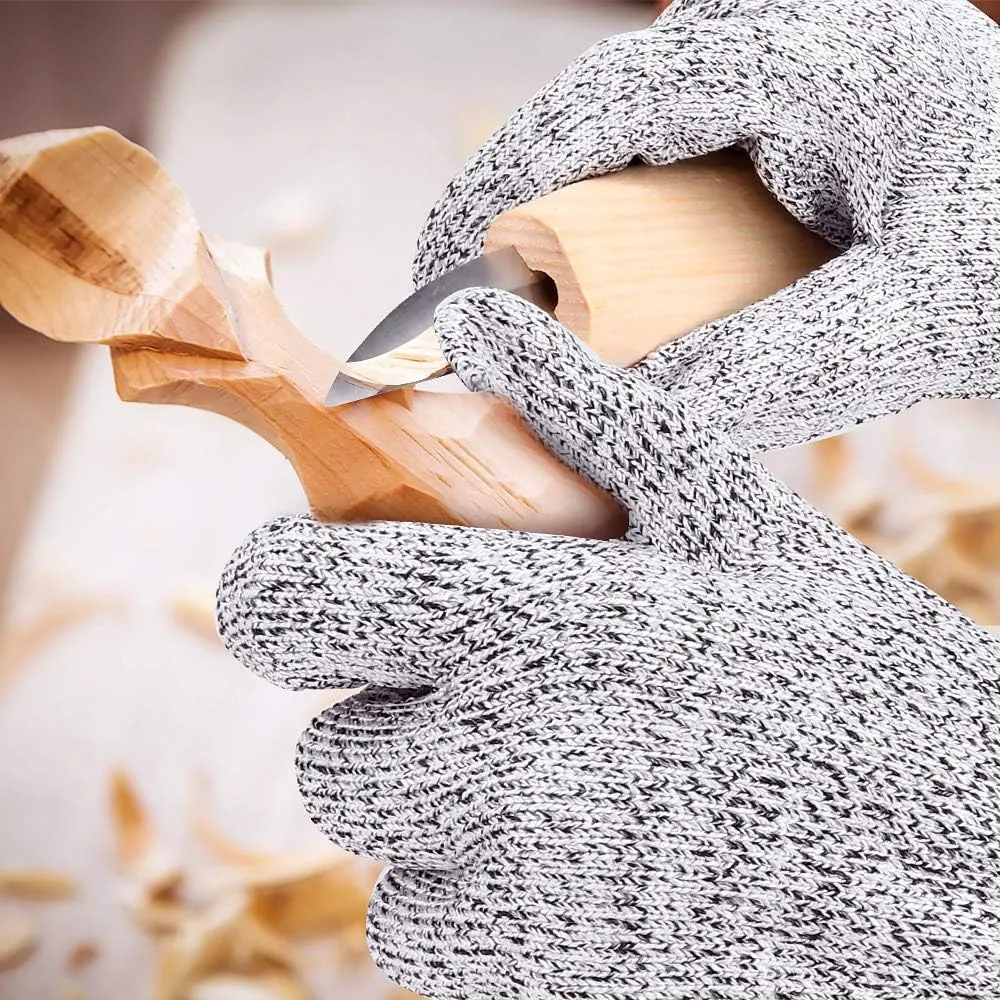 NEW Retails $50 Winkeyes 7pc Wood Carving Knife Set Beginner Wood Carving Kit Convenient Wood Carving Tools Set 3 Knives Hook Knife Sloyd Knife Detail Knife for Kuksa Wood Spoon Bowl Cups Carving