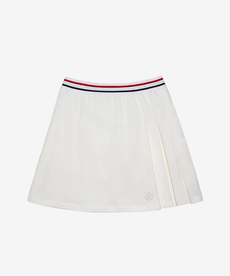 OBER Golf Pleated PK Skirt - Ivory