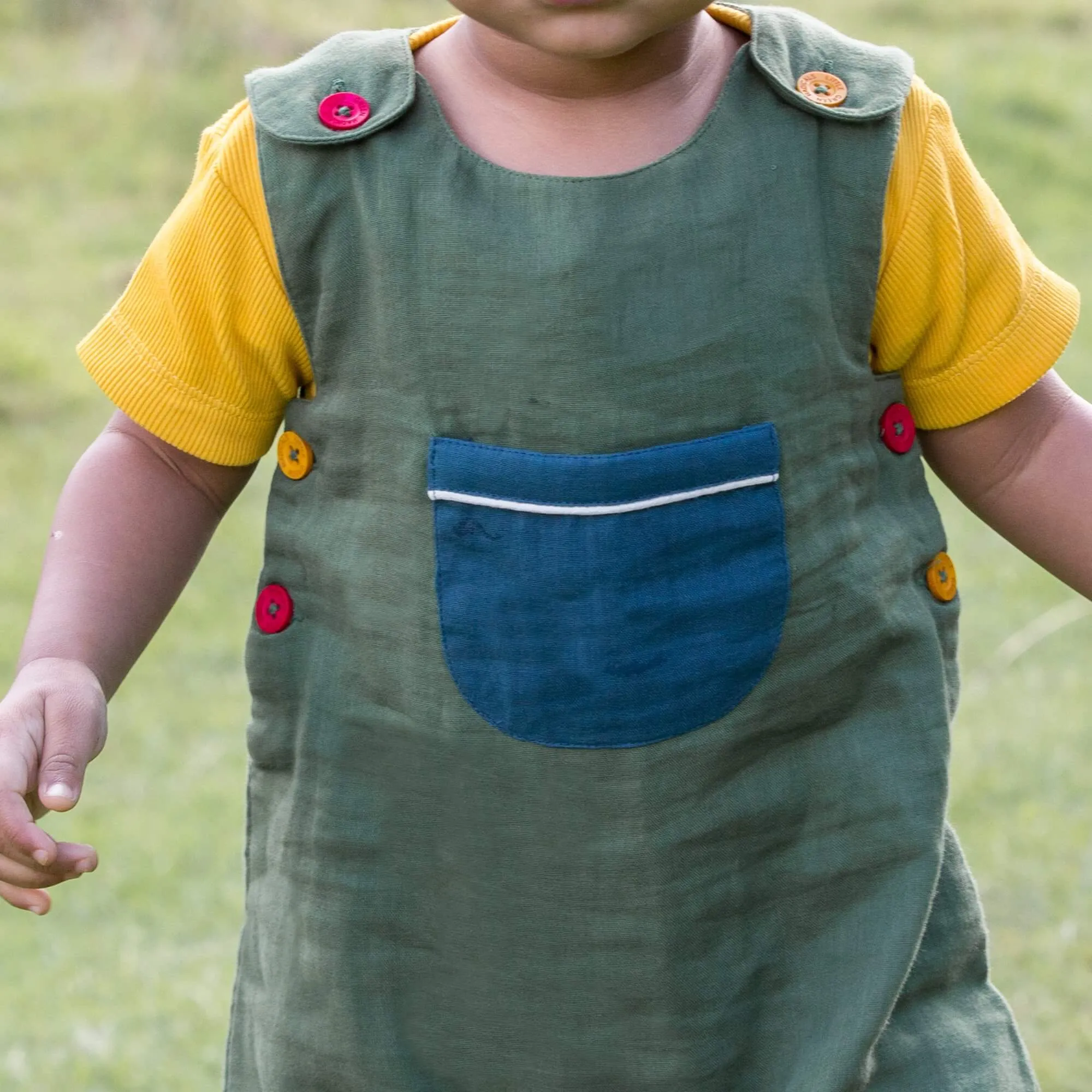 Olive Green Day After Day Adventure Dungarees