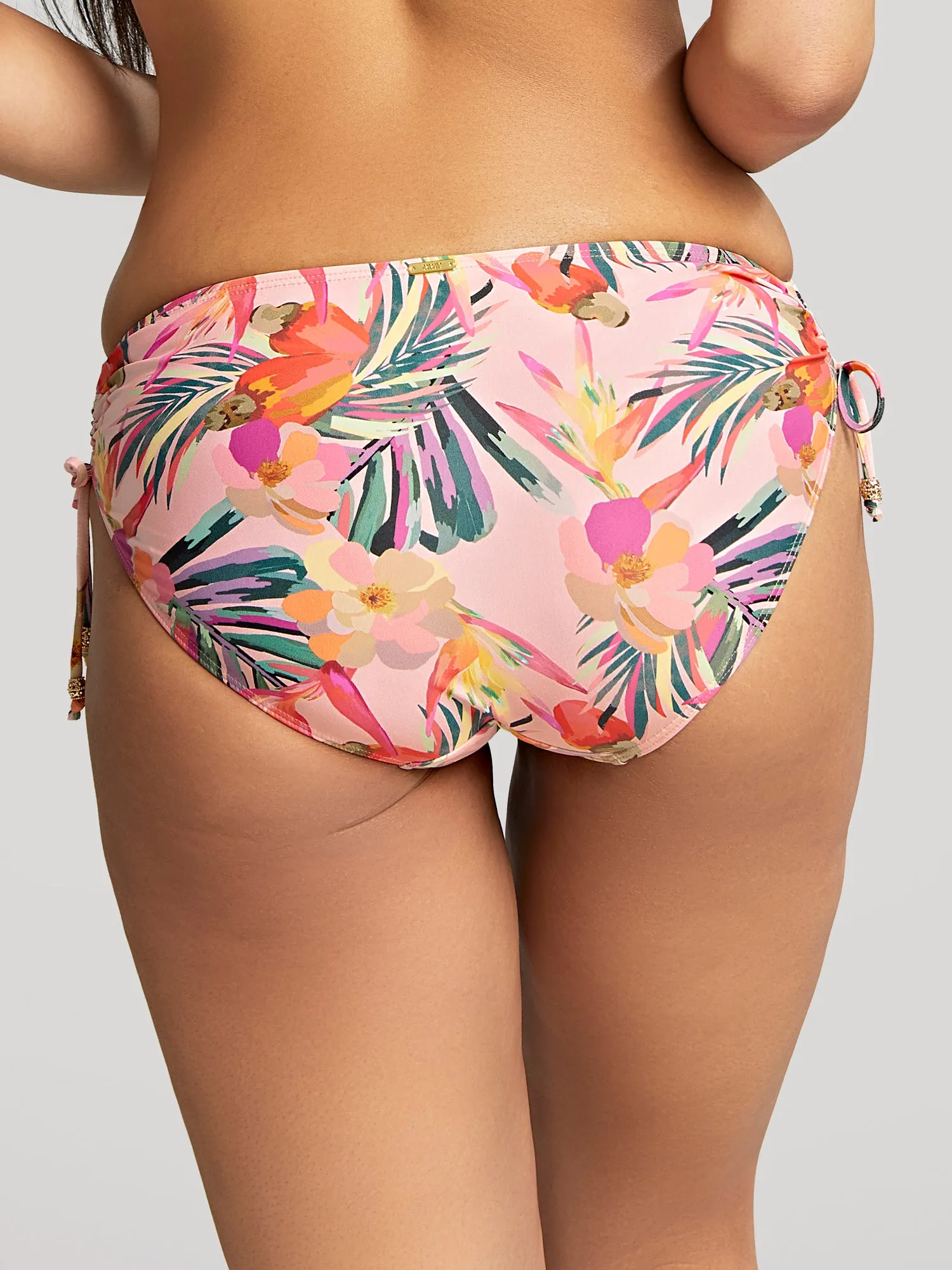 Paradise Drawside Midi Pant - Pink Tropical