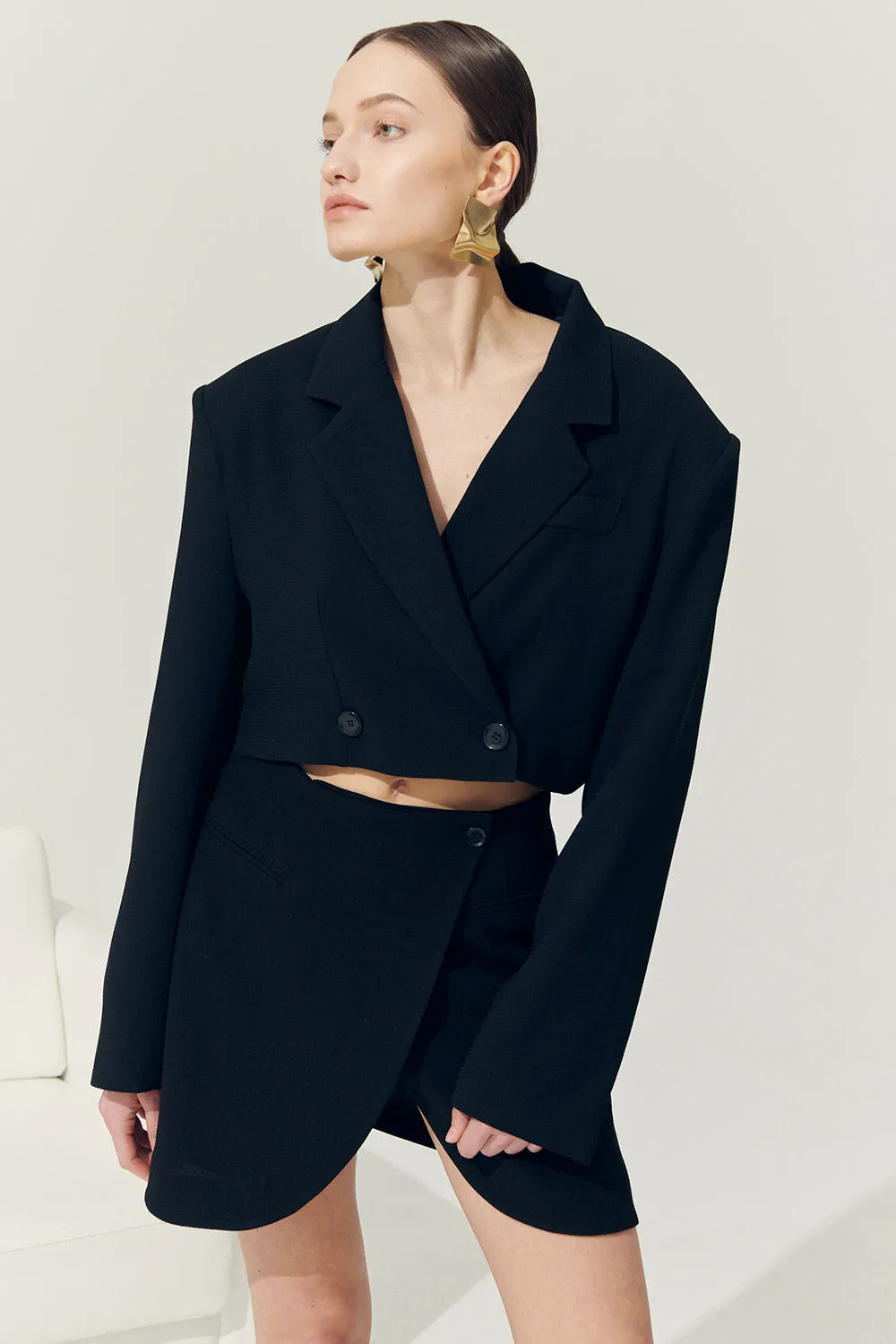 Re:born Eva Tulip Wrap Mini Skirt