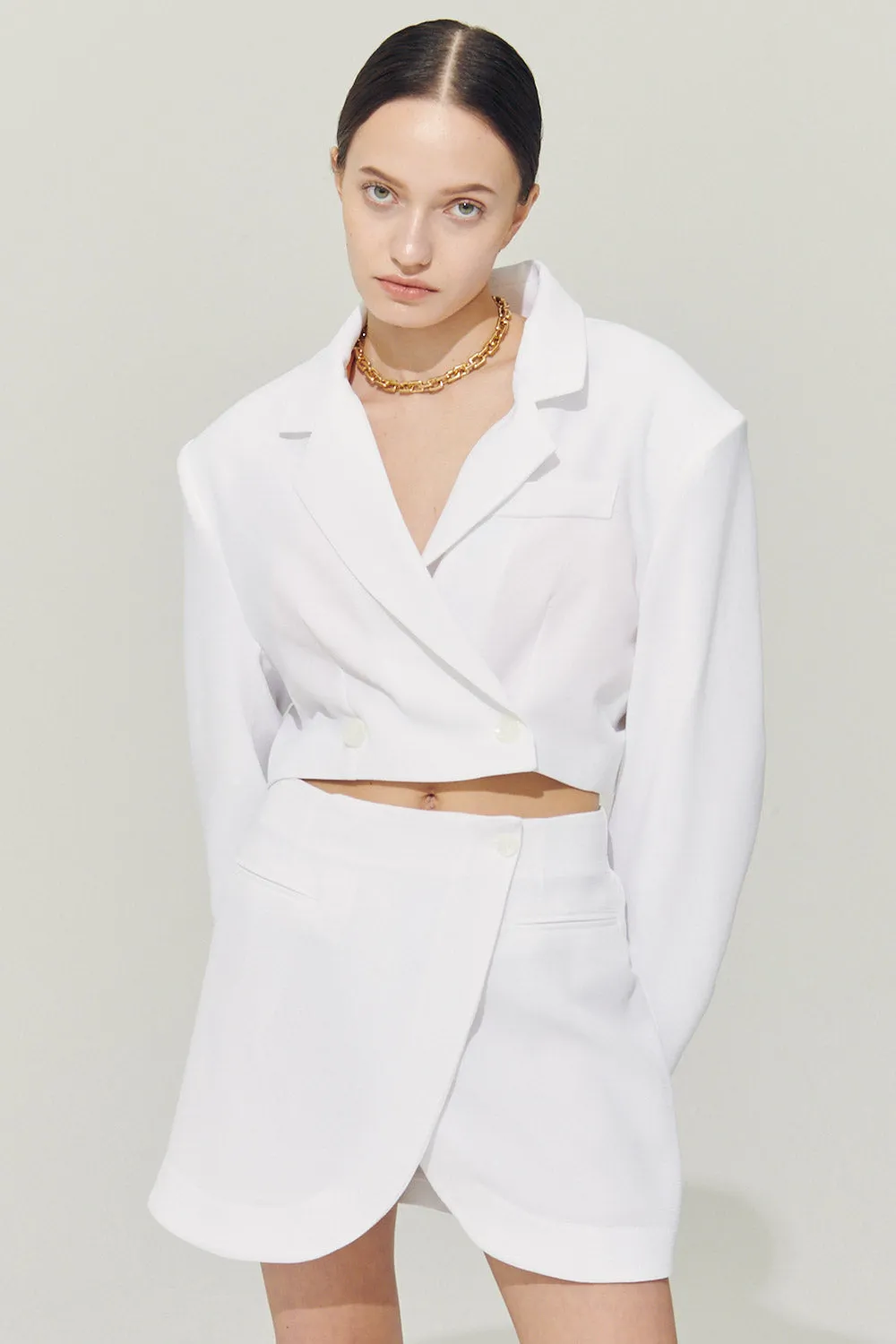 Re:born Eva Tulip Wrap Mini Skirt