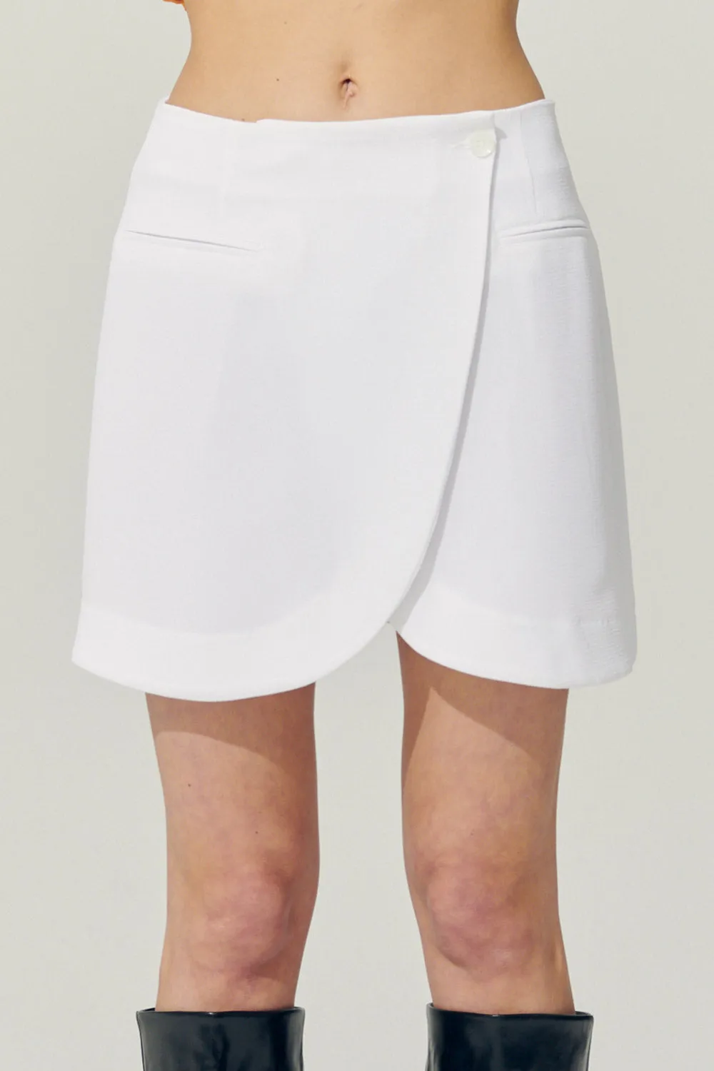 Re:born Eva Tulip Wrap Mini Skirt