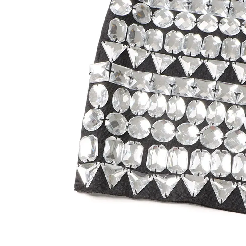 Rhinestone Sling Dress - European American Heavy Industry Design