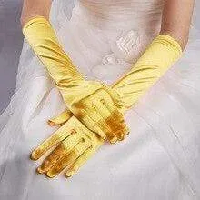 Roycebridal Gothic Satin Wedding Hand Glove Sexy Bridal Gloves Women
