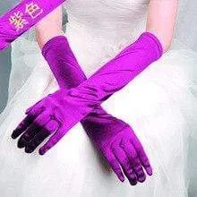 Roycebridal Gothic Satin Wedding Hand Glove Sexy Bridal Gloves Women