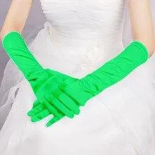 Roycebridal Gothic Satin Wedding Hand Glove Sexy Bridal Gloves Women
