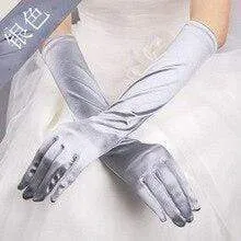 Roycebridal Gothic Satin Wedding Hand Glove Sexy Bridal Gloves Women