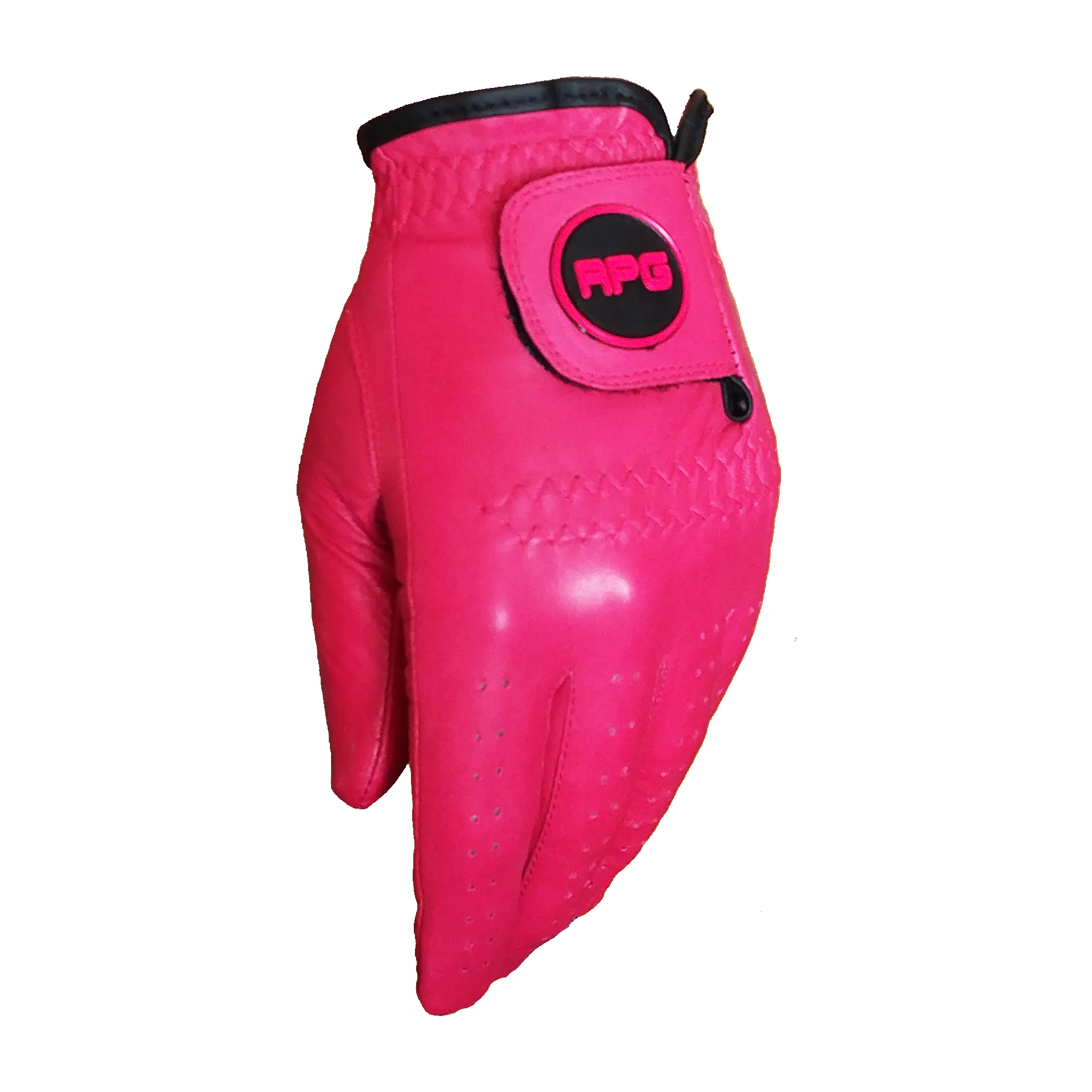 RPG 100% CABRETTA LEATHER COLOR GOLF GLOVE (WOMENS-LEFT HAND-PINK)