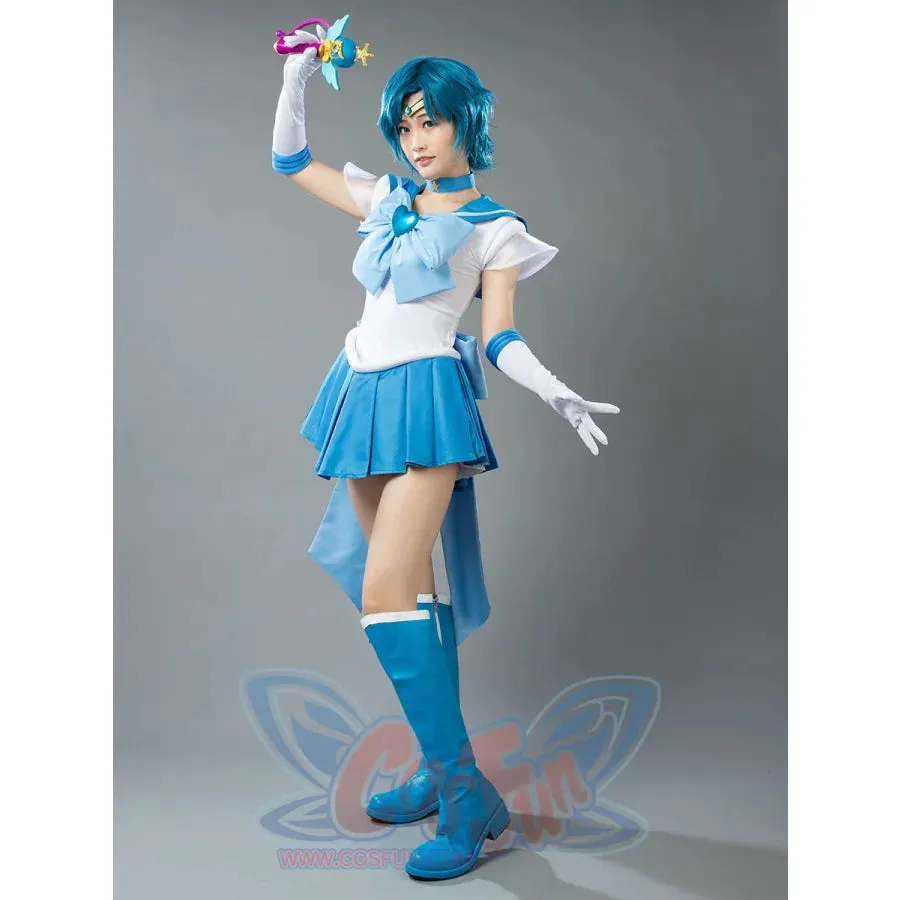 Sailor Super S Film Sailor Mercury Ami Mizuno Cosplay Costume mp001402