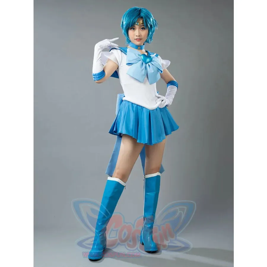 Sailor Super S Film Sailor Mercury Ami Mizuno Cosplay Costume mp001402