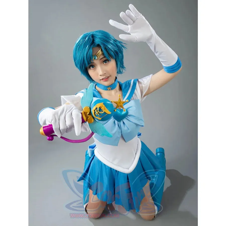 Sailor Super S Film Sailor Mercury Ami Mizuno Cosplay Costume mp001402