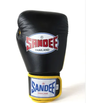 SANDEE AUTHENTIC LEATHER-BLACK/YELLOW