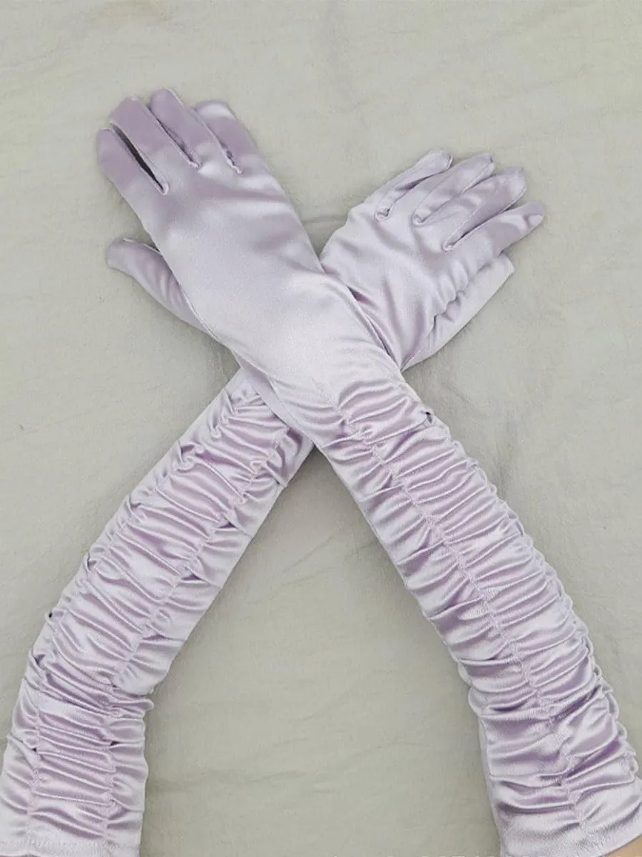 Satin Long Wedding Party Gloves MST0101