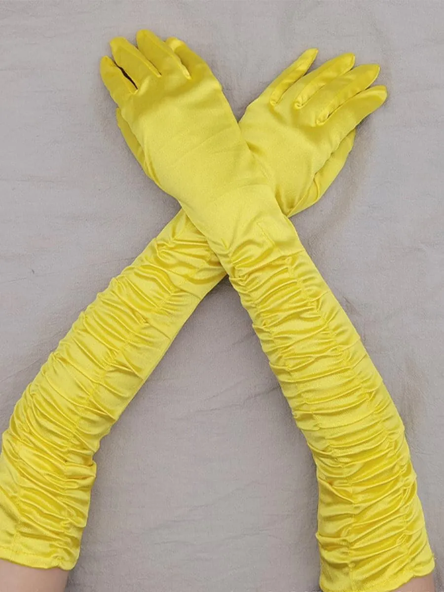 Satin Long Wedding Party Gloves MST0101
