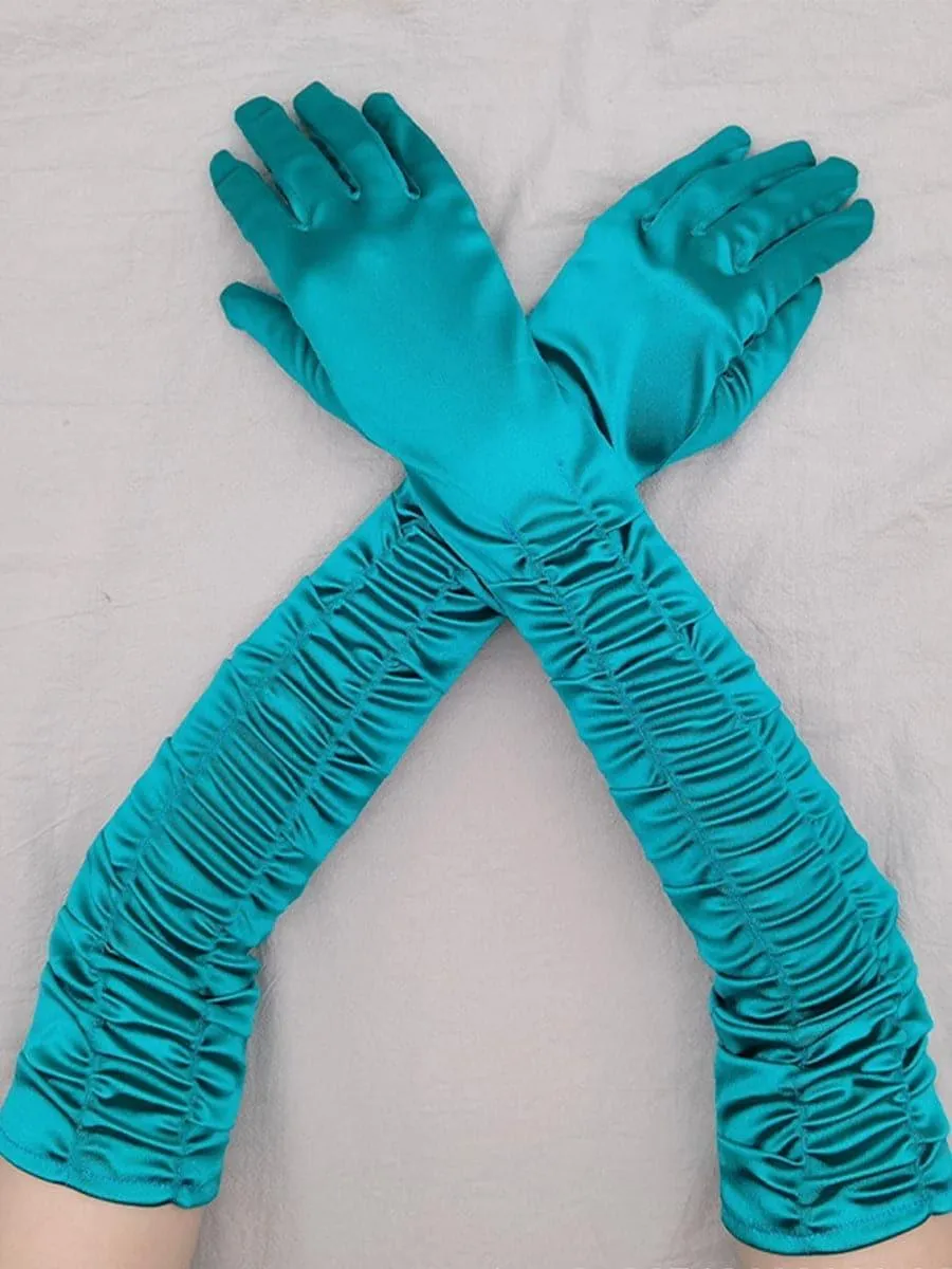 Satin Long Wedding Party Gloves MST0101