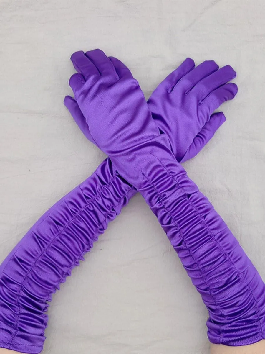 Satin Long Wedding Party Gloves MST0101