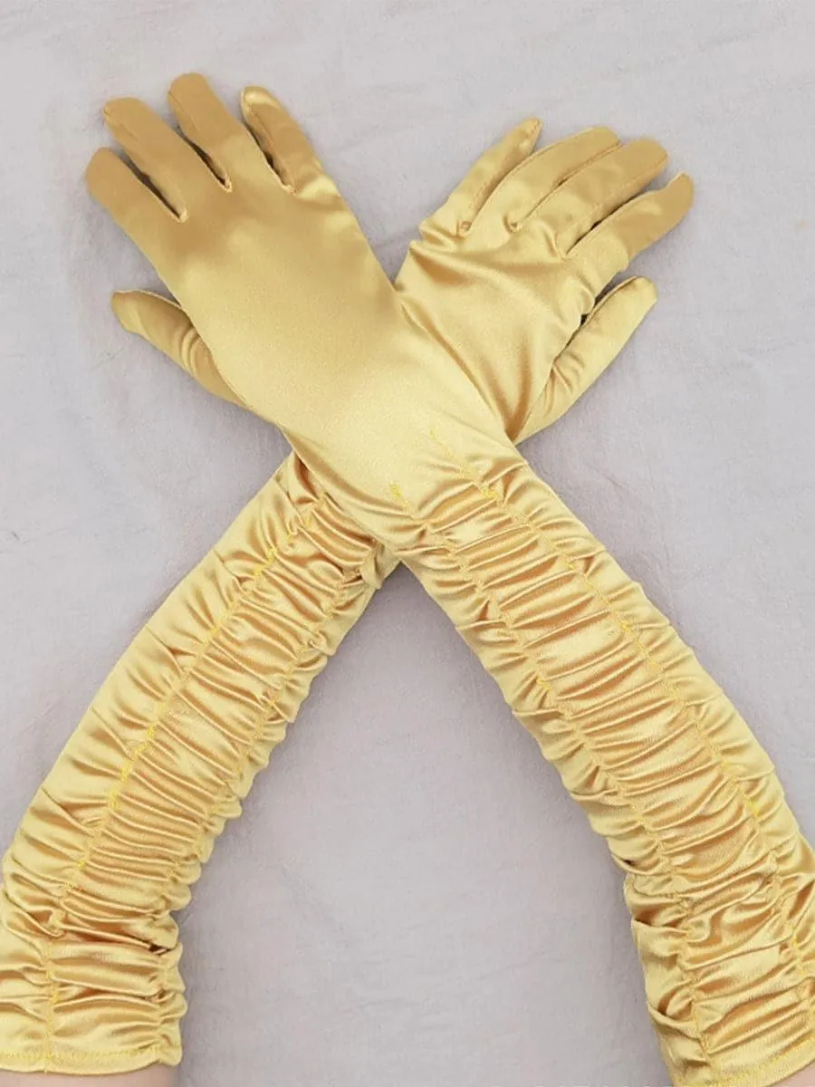 Satin Long Wedding Party Gloves MST0101