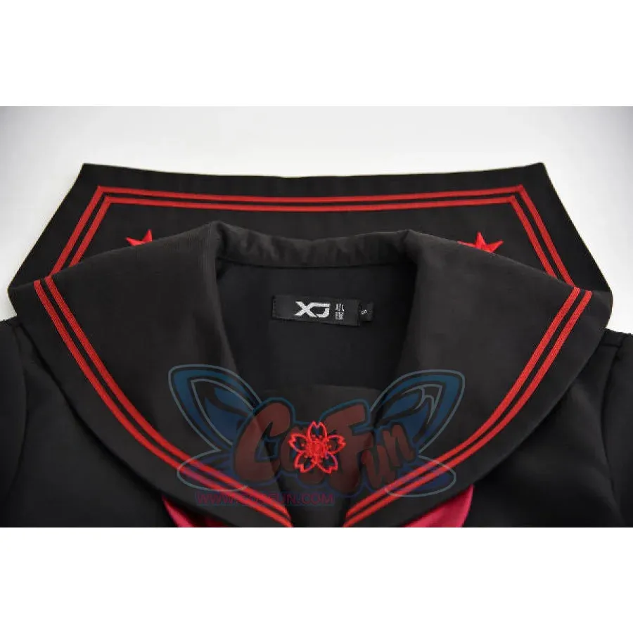 School Uniform Sakura Embroideried Novelty Sailor Suits Yankee Uniform J40138