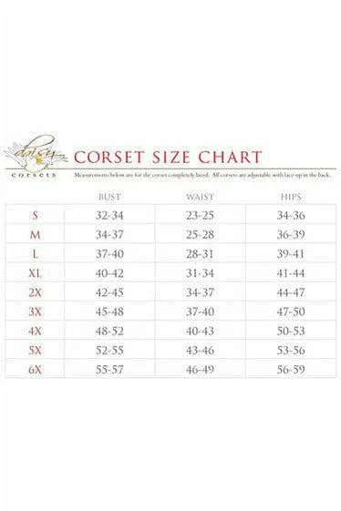 Sexy Deluxe 4 Piece Midnight Witch Corset Halloween Costume