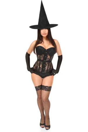 Sexy Three Piece Witchcraft Vixen Corset Costume