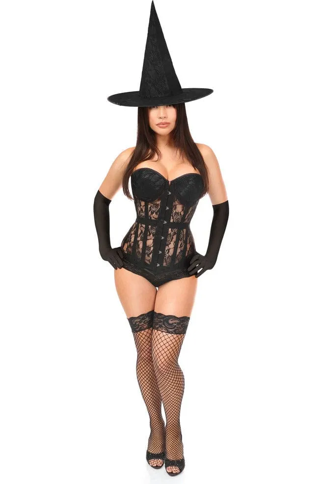 Sexy Three Piece Witchcraft Vixen Corset Costume