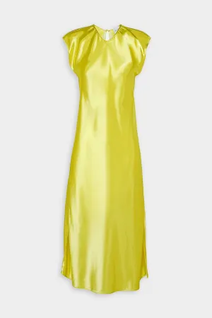 Shining Satin Sheath Dress in Lollypop