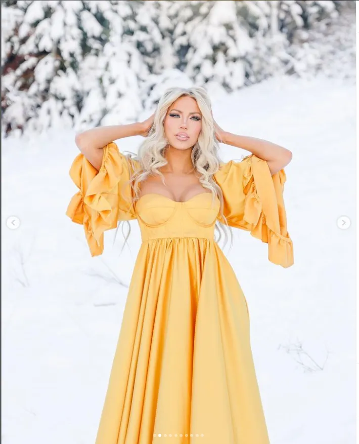 Soft Satin Maternity Dresses for Photo Shoots Side Slit Photography Dresses Maternity Gown for Baby Shower YEWEN  YW220701