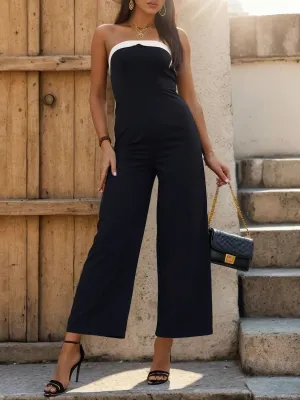 Sorena Tube Sleeveless Wide Leg Jumpsuit