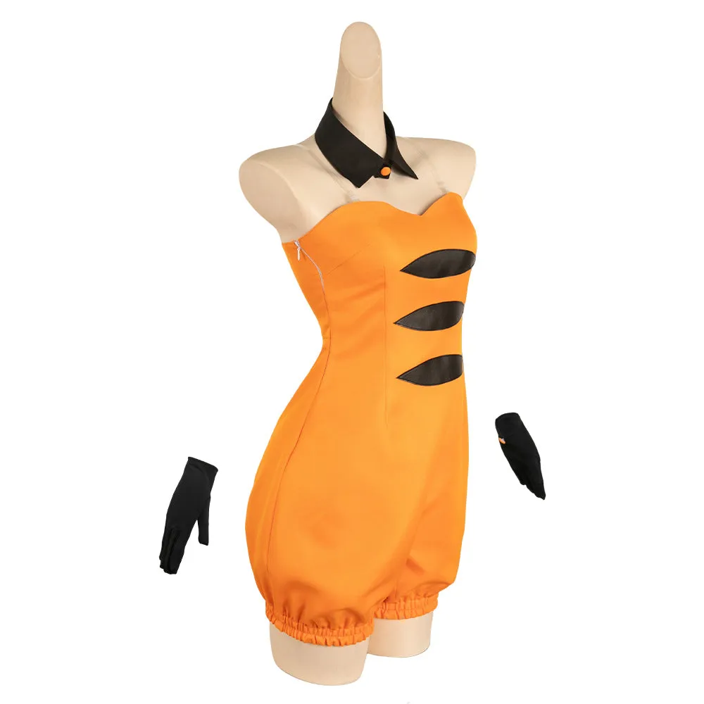 Splatoon Callie Orange Suit Game Figure Cosplay Costume Outfits Halloween Carnival Suit