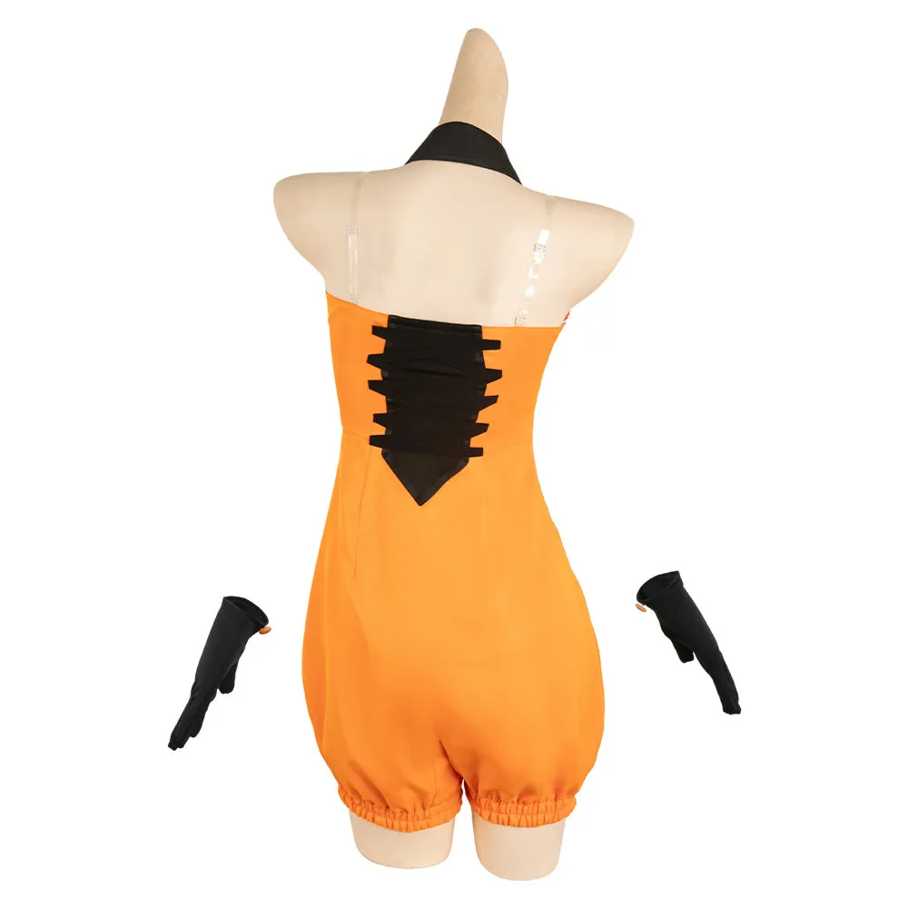 Splatoon Callie Orange Suit Game Figure Cosplay Costume Outfits Halloween Carnival Suit