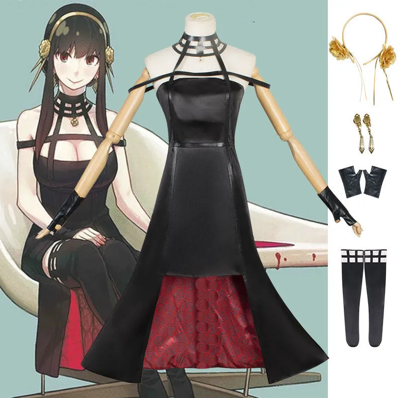 SPY×FAMILY Yor Forger Cosplay Costume Set 4192