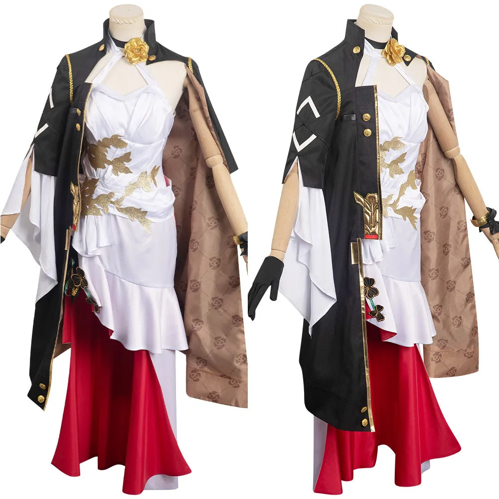 Star Rail Himeko Women White Halloween Cosplay Costume