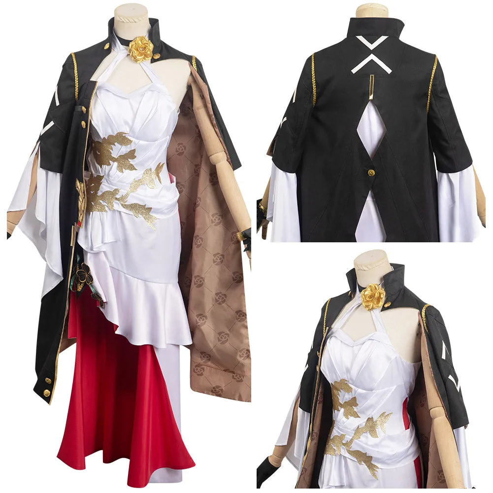 Star Rail Himeko Women White Halloween Cosplay Costume