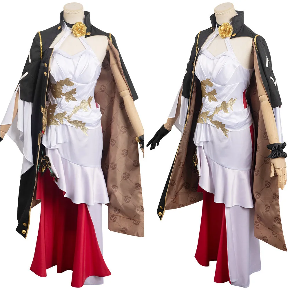Star Rail Himeko Women White Halloween Cosplay Costume