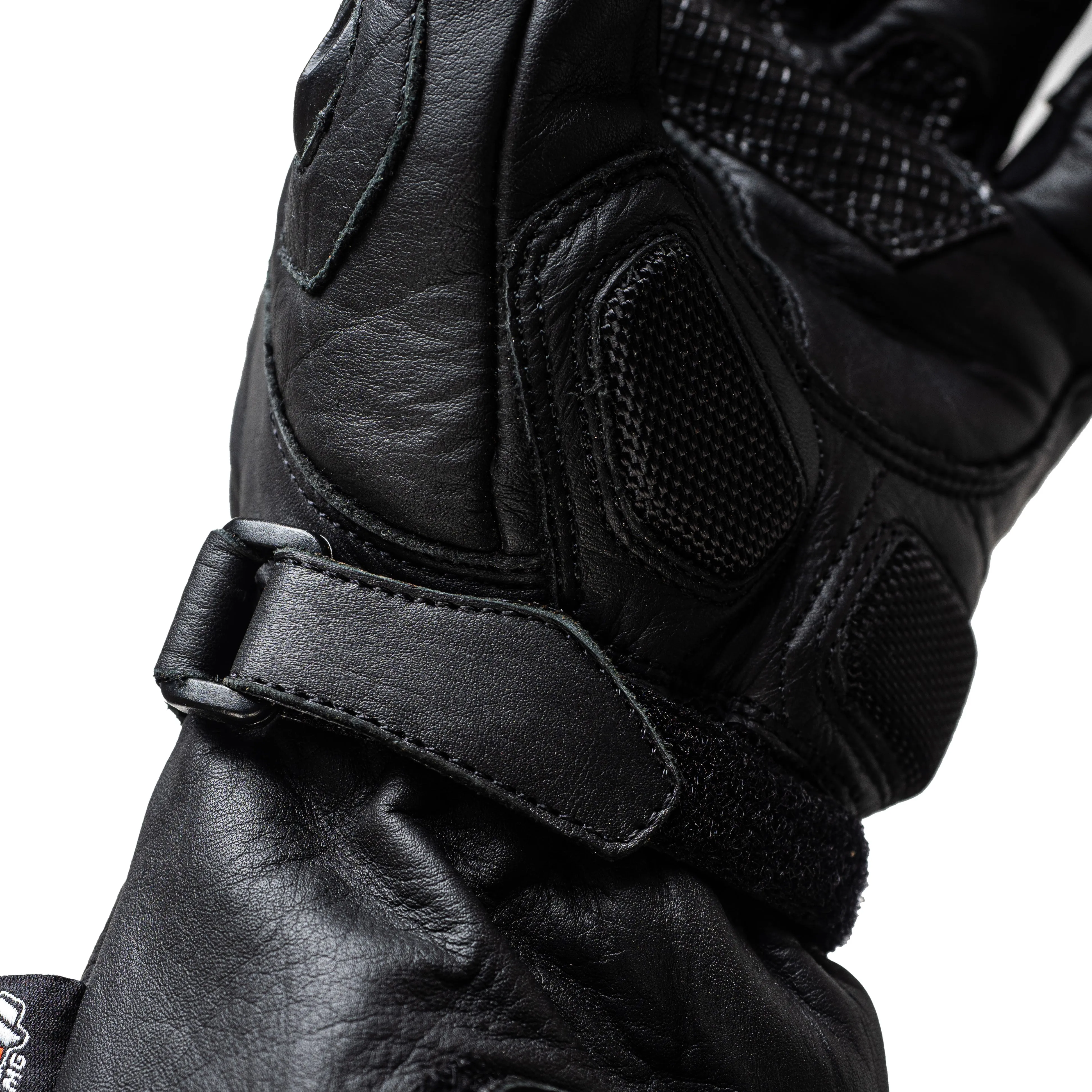 Steel Claws Carbon Racer Black Motorcycle Leather Gloves