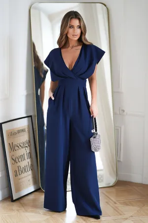 Stylish jumpsuit with cut-off waist