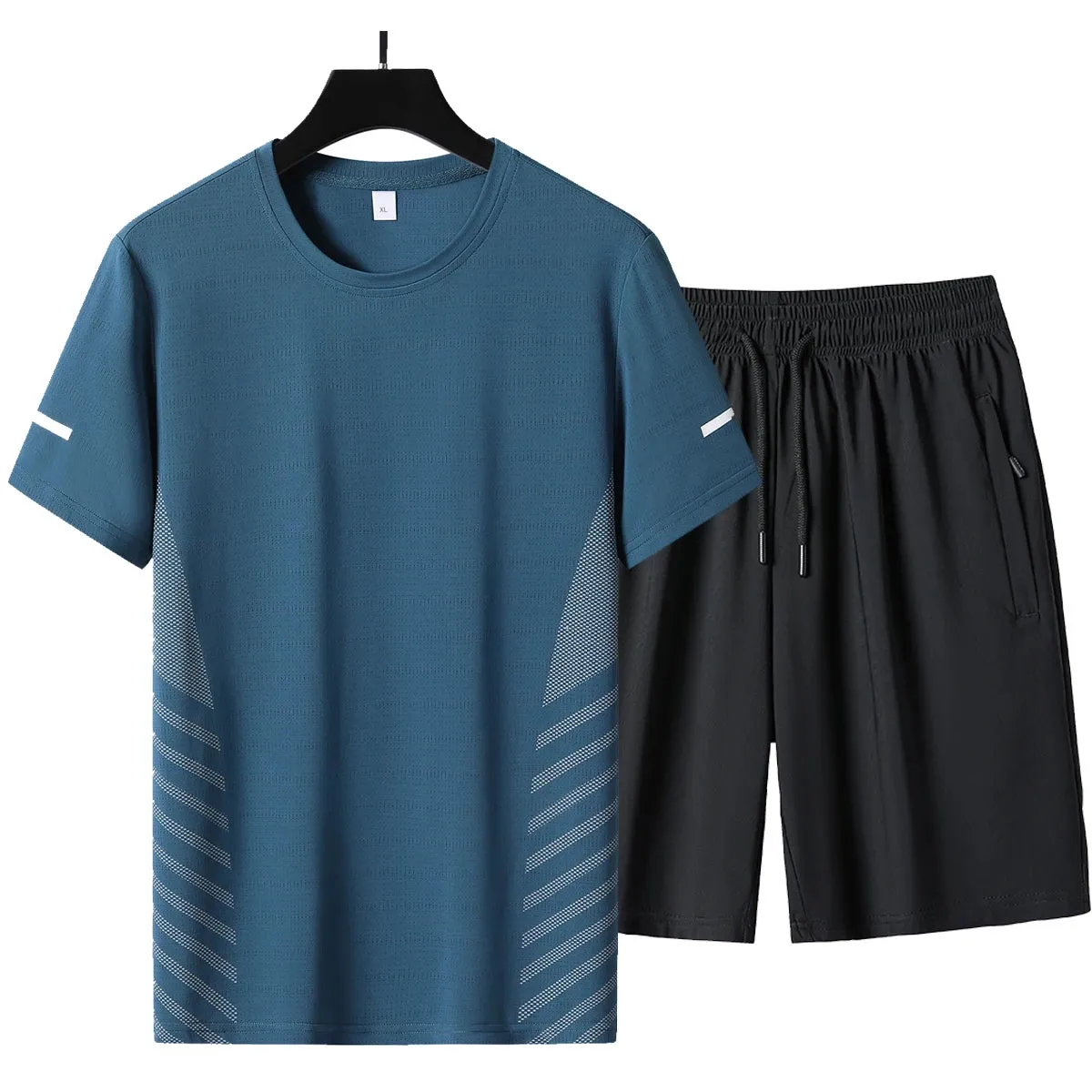 Summer Men's T-Shirt   Shorts Set