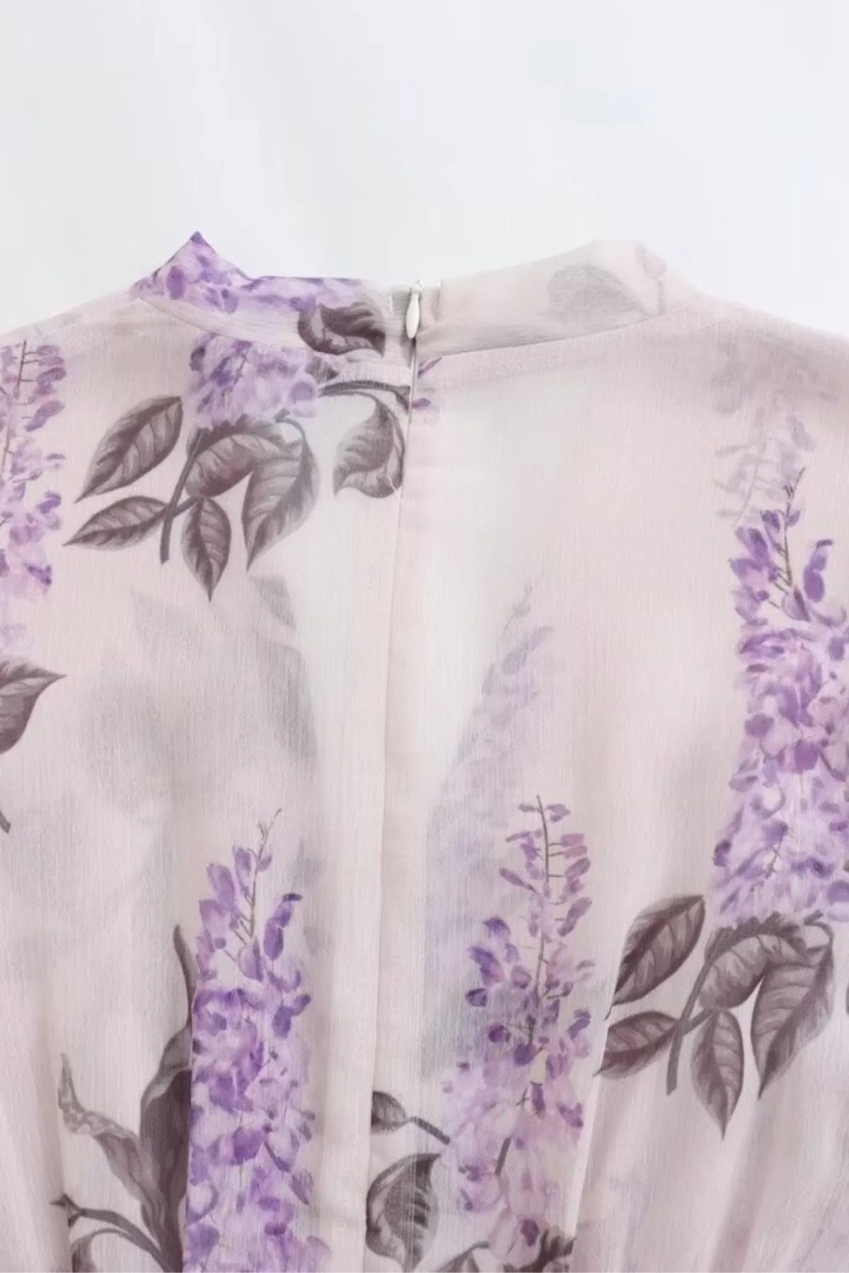 SUSIE Floral V-neck Midi Dress (Lavender)