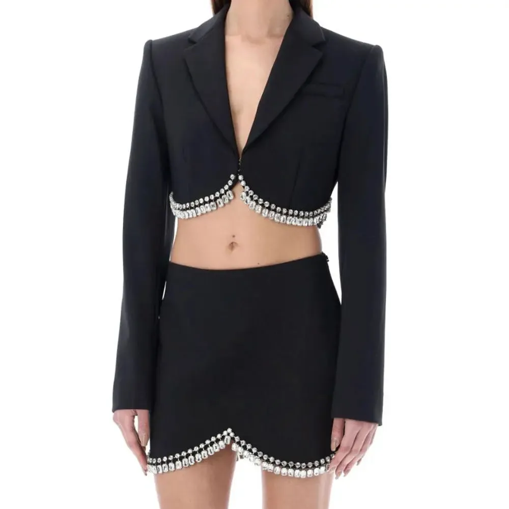Tassel Top  Skirt Two-Piece Set - Fashion Long Sleeve Outfit