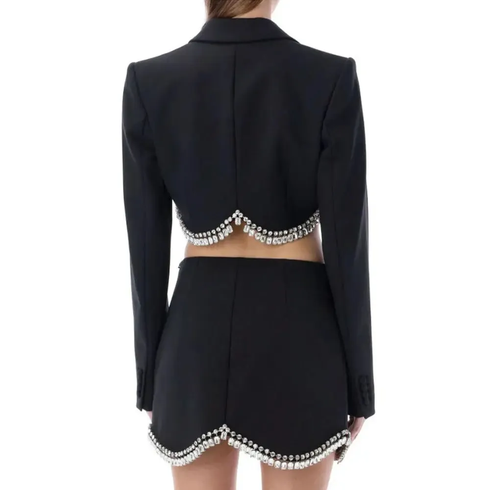 Tassel Top  Skirt Two-Piece Set - Fashion Long Sleeve Outfit