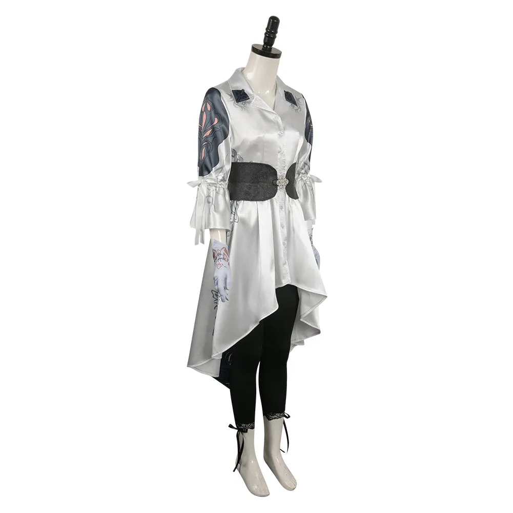 Tekken 8 Jun Kazama White Outfits Cosplay Costume Halloween Carnival Suit