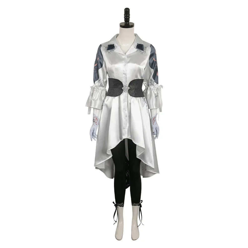 Tekken 8 Jun Kazama White Outfits Cosplay Costume Halloween Carnival Suit