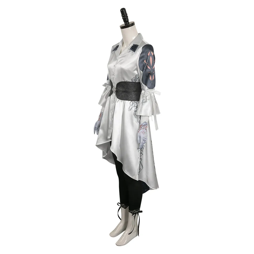 Tekken 8 Jun Kazama White Outfits Cosplay Costume Halloween Carnival Suit