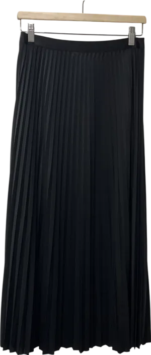TU Black Chiffon Pleated Skirt UK 8
